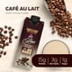 thumbnail image 2 of Batido de proteína de café helado Atkins Café au Lait, 15 g de proteína, bajo índice glucémico, 3 g de carbohidratos netos, 1 g de azúcar, apto para ceto, 12 unidades, 2 of 5