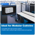 thumbnail image 3 of Placa frontal para muebles ICC, modular universal, 4 puertos, blanca, 3 of 9