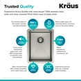 thumbnail image 6 of KRAUS Standart Pro 14" Undermount Single Bowl 16 Gauge Stainless Steel Bar Kitchen Sink, 6 of 8