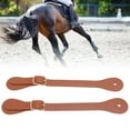 thumbnail image 1 of 2 Piezas De Correas De Cuero Para Espuelas, Equipo Para Botas Para Hombres Y Mujeres, Longitud Ajustable, 22 Cm De Largo, Soporte Para Espuelas De Vaquero Occidental Para, 1 of 7