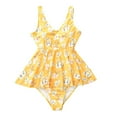 thumbnail image 3 of GYRATEDREAM Family Matching Swimwear Floral Printed Ruffle One-Piece Swimsuit or Swim Trunks Shorts, 3 of 9
