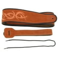 thumbnail image 1 of Sangle de Guitare en Cuir Véritable Mat Accessoires d'Instruments de Musique Électriques, 1 of 8