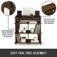thumbnail image 3 of Soho Record Storage Console Mahogany - Turntable Stand, 3 of 11