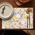 thumbnail image 5 of Pioneer Flower Floral Print Pattern Summer Placemats Table Placemats Set Of 4-Linen Kitchen Washable Placemats Table Mats 12x18 Inch Non-Slip Heat Resistant, 5 of 5