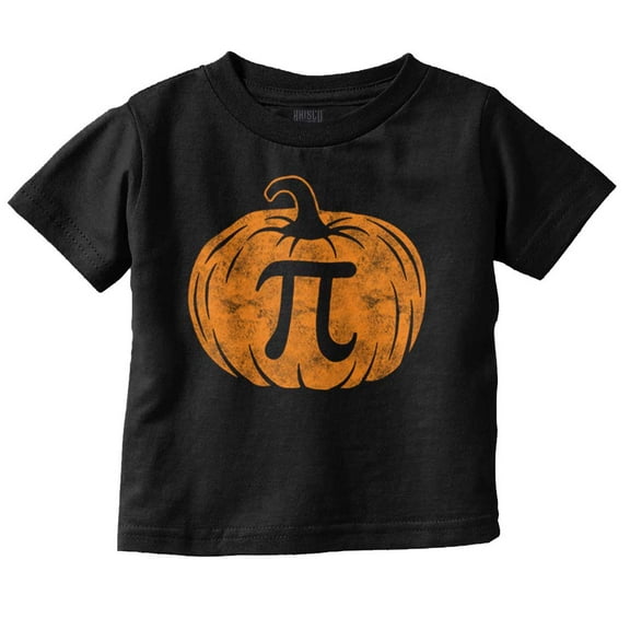 Funny Pumpkin Pi Math Food Pun Toddler Boy Girl T Shirt Infant Toddler Brisco Brands 6M