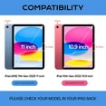 thumbnail image 3 of Aoub Case for iPad (A16) 11th Generation 11 inch 2025, iPad 10th Generation 10.9 Inch 2022 with Pencil Holder, Starlight Cover with Clear Hard Back Shell, Auto Wake/Sleep, Black, 3 of 9