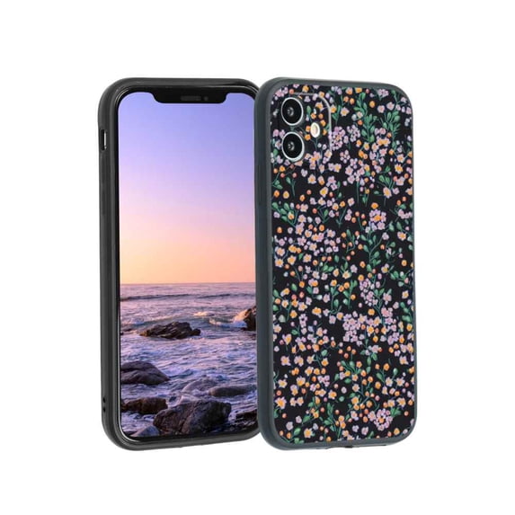 Compatible with iPhone 11 Phone Case, Flowers 130 Case Men Women, Flexible Silicone Shockproof Case for iPhone 11