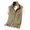Khaki, variant on Kureaily Men's Fashion Vest Fall Multi Pocket Have Zipper Solid Color Outerwear Vest