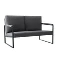 thumbnail image 5 of Gewnee 49.2-inch Metal Frame Loveseat Sofa Couch Stylish, Durable and Comfortable Seating for Living,Office,Multiple Spaces, 5 of 12