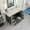 thumbnail image 5 of EVIVA Britney 48 Inch Single Sink Transitional Ash Blue Bathroom Vanity with Carrara Quartz Top, 5 of 10