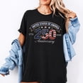 thumbnail image 2 of 250th Anniversary USA Shirt, Faux-Sequin Look 4th of July Shirt, America 250 TShirt, Patriotic Usa Shirts for Women, 2 of 7
