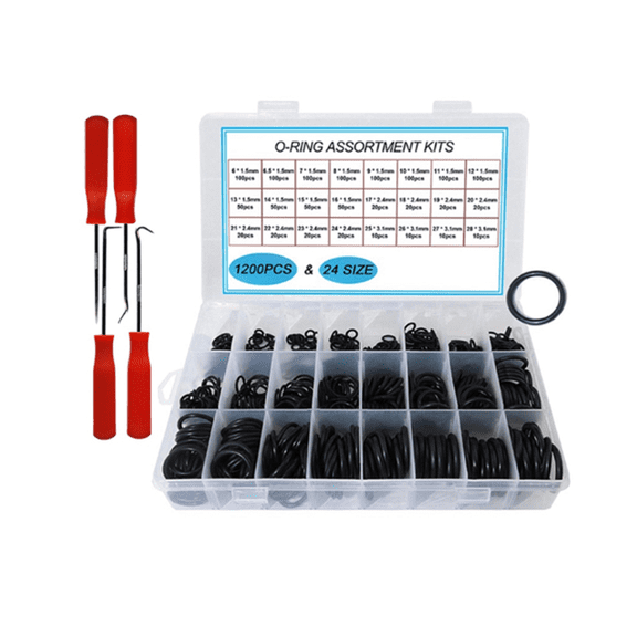 1200Pcs High Temperature Butyl Rubber O-Ring Waterproof Seal Set   Oil Seal Driver