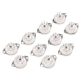 thumbnail image 1 of 10PCS Ceramic B9A Silver-Plated 9Pin Vacuum Tube Socket Panel Chassis Mount for ECC81 ECC82 ECC83 EL84 6922 Vacuum Tube, 1 of 7