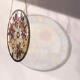 thumbnail image 4 of Stained Glass Window Hanging - White Purple Daisy Birth Flower Suncatcher for Door Garden Home Decor Sun Catchers Christmas Mother's Day Birthday Gifts for Women Men Mom Nana, 4 of 6