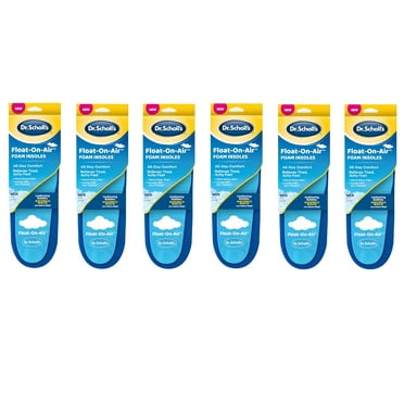 Dr. Scholl's Float-On-Air Foam Insoles for Men 8-14, 1 Pair - Pack of 6