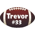 thumbnail image 1 of Football Ball Sports Balls Cartoon Customized Wall Decal - Custom Vinyl Wall Art - Personalized Name - Baby Girls Boys Kids Bedroom Wall Decal Room Decor Wall Stickers Decoration Size (12x20 inch), 1 of 2
