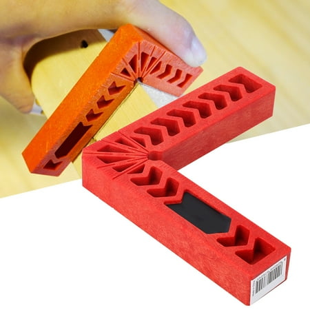 

Tebru Carpentry Accessory Right Angle Positioner 4Pcs/Set Carpenter L‑Shape 90 Degree Right Angle Positioner Corner Clamp Woodworking Tools