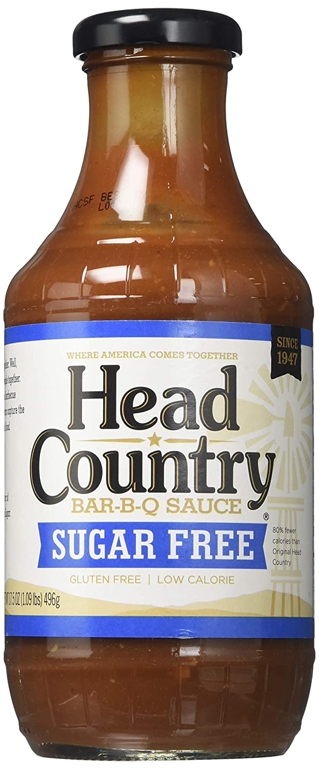 Head Country Sugar Free BBQ Sauce, 20 Fluid Ounce (Pack of 6)