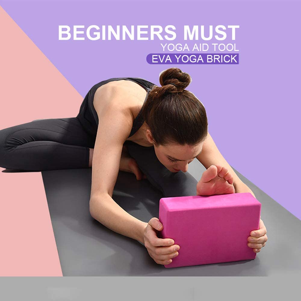 Details about / Yoga Block Fitness Foam Yoga Brick Pilates Balance Stretching Exercise Workout