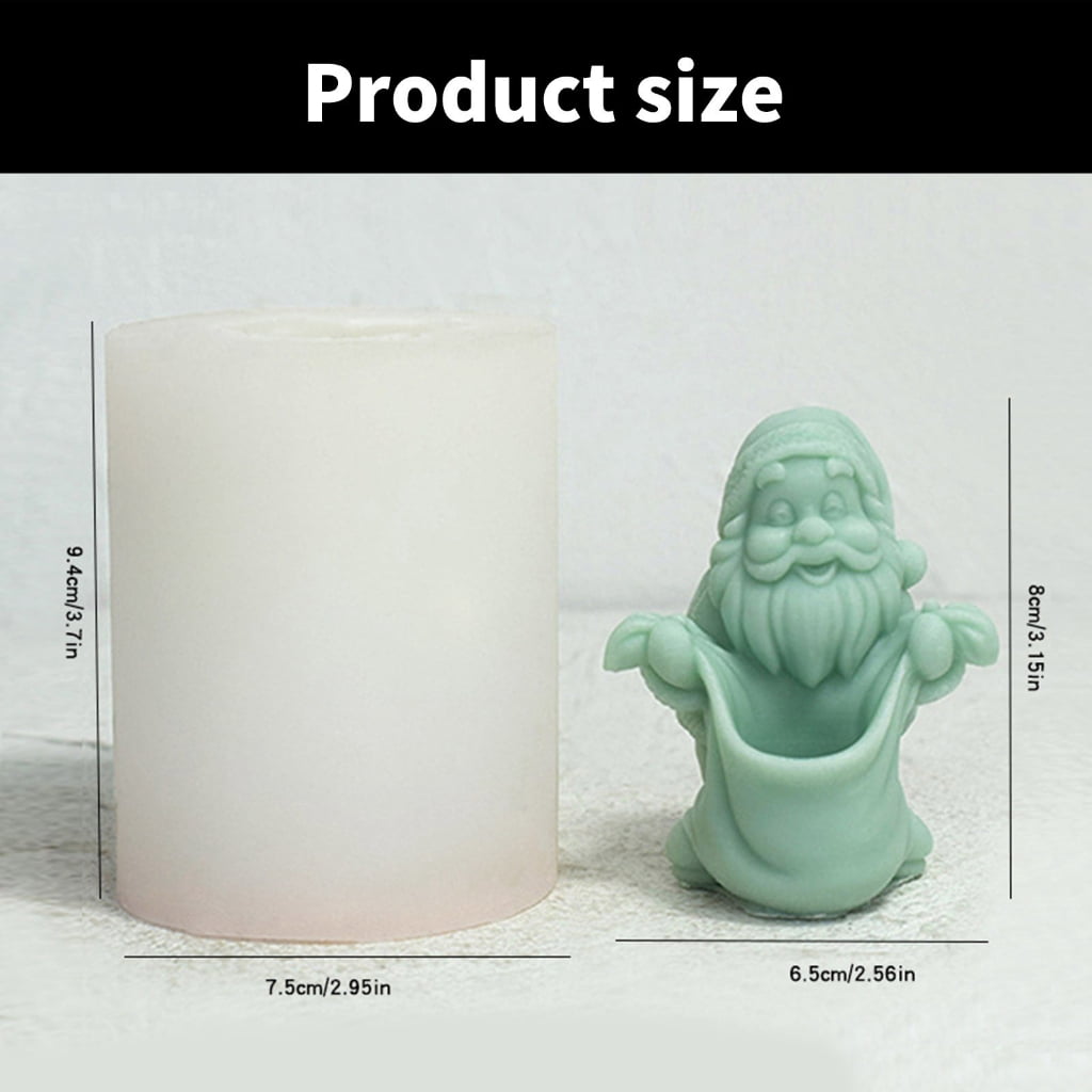 Santa Figurine Silicone Candle Molds for Epoxy Resin Santa Figurine Silicone Candle Molds for Handmade Candle Soap