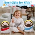 thumbnail image 4 of Jesus Plush Doll , Soft Stuffed Animal with Crimson Robe ,Christian Plush Toy Divine Inspiration Beautiful Cross Embroidery, Religious Toy Pillow for Christmas Easter, Baptism Gift for Kids, 4 of 5