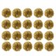 thumbnail image 1 of 20 bolas de flores de papel con pompones, bolas de flores de tejido a la moda, decoraciones para colgar en la pared para celebraciones de cumpleaños, bodas, fiestas (dorado), 1 of 5