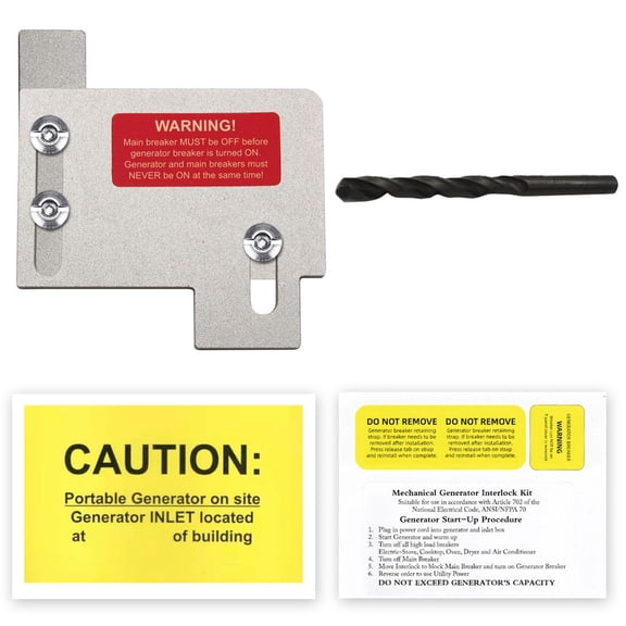Generator Interlock Kit Compatible For Ch Series For Tan Breaker 150&200A Panels
