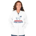 thumbnail image 4 of Popeye America's Secret Weapon Funny Zip Up Hoodie Men's Women's Brisco Brands L, 4 of 6