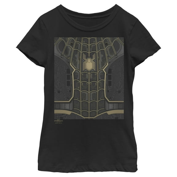 Girl's Marvel Spider-Man: No Way Home Black Suit Graphic Tee Black Medium