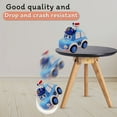 thumbnail image 4 of Chok 4PCS Toddler Push Go Cars Toy Wind Up Cars -Can Change Expression -Ambulance, Engineering Vehicle, Police Car, Fire Truck - Sensory Baby Car Toy Set, 4 of 7