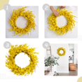 thumbnail image 3 of Corona de flores artificiales de forsitia Bibelot de 50 cm para decoración del hogar, 3 of 6