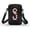 Hummingbirds Pink Flowers, variant on HELLHERO Skull Rose with Adjustable Strap Shoulder Bags 4.33x1.97x7.09 for Adults Polyester
