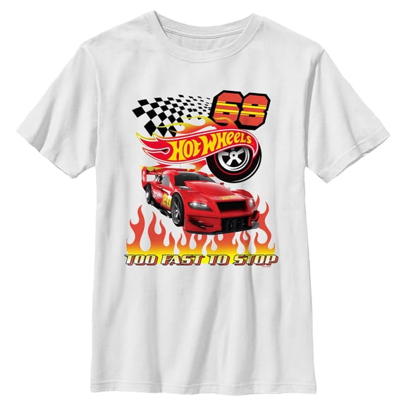 Boys Hot Wheels Too Fast to Stop T Shirt