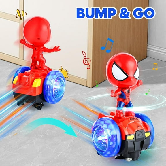 Dancing Robot Electric Car Toy - 360 °   Spin, Auto Obstacle Avoidance, Colorful Lights & Music, Birthday Gift