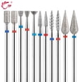 thumbnail image 2 of TP 3 unids/set brocas de diamante de llama para uñas 3/32 ''brocas de archivo eléctrico ruso fresa para manicura cutícula quitar herramienta de uñas, 2 of 5
