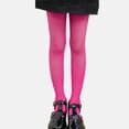 thumbnail image 2 of Auroural Girls Fishnet Tights Size 8 Children's Girl Solid Color Dance Pants Colorful Leggings Dance Party School Performance Trousers Stockings 5-15 Years Hot Pink, 2 of 3