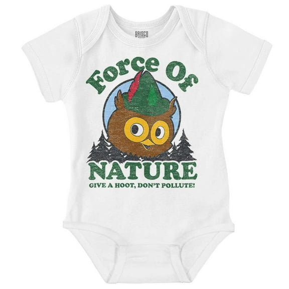 Woodsy Owl Give a Hoot About Nature Romper Boys or Girls Infant Baby Brisco Brands 18M