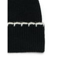 thumbnail image 4 of Time and Tru Women's Whipstitch Beanie, One Size, Black Soot, 4 of 4