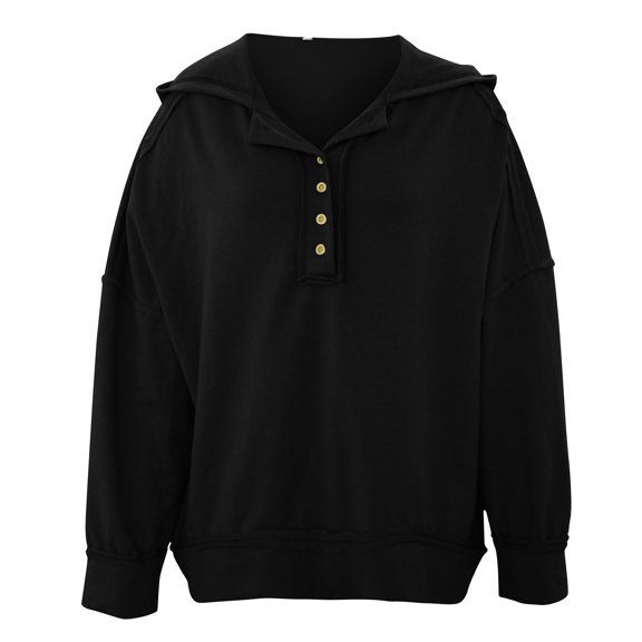 Aayomet Hoodies for Women Women's Turtleneck Oversized Sweaters 2023 Fall Long Batwing Sleeve Spilt Hem Tunic Pullover Sweater Knit Tops,Black L