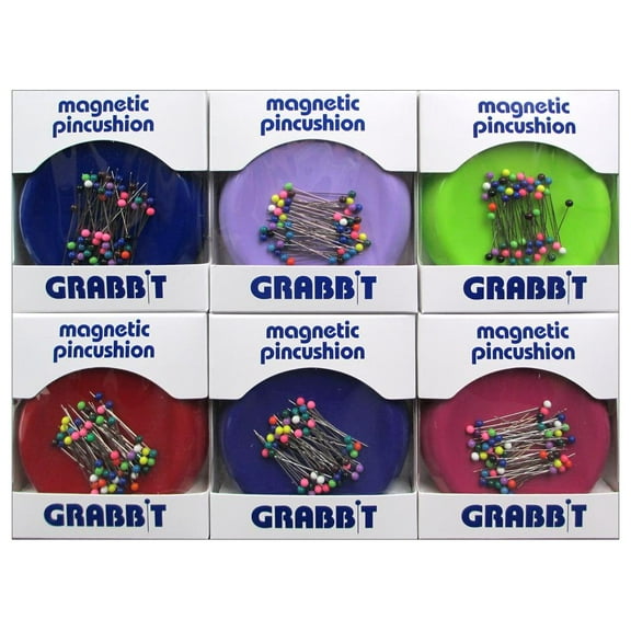 Blue Feather Grabbit Magnetic Pincushion Assorted