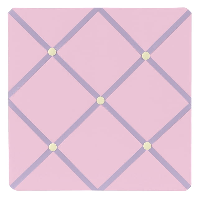 Tablón De Anuncios Fotográfico De Memoria/Memo De Tela De Mariposa Rosa Y Morado De Sweet Jojo Designs