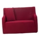 thumbnail image 4 of Spandex Stretch 1/2/3 Plazas Sofá Funda De Sofá Funda Antideslizante Decoración Antimacasar Loveseat Dark Red Yotijar Cubierta de sofá hecha punto, 4 of 7