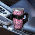 thumbnail image 5 of 40oz Tumbler,Pink Breast Cancer and Love Insulated Tumblers with Removable Handle,Stainless Steel Double Vacuum Coffee Tumbler Cup with Straw for Home,Office,Travel,Party, 5 of 5