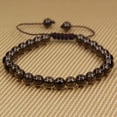 thumbnail image 2 of Bracelet Ajustable Unisexe en Perles Rondes de 6 mm en Quartz Fumé Naturel de Qualité A 7 Pouces, 2 of 3