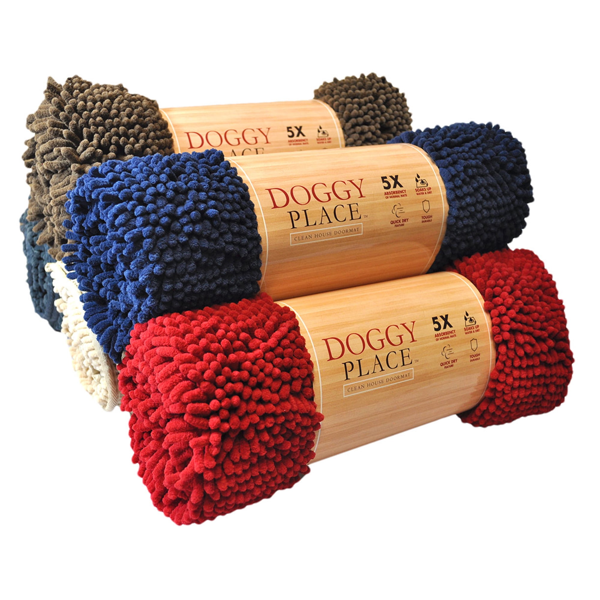 My Doggy Place Ultra Absorbent Microfiber Dog Door Mat, Durable