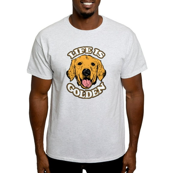 CafePress - Life Is Golden Light T Shirt - Men's Classic Graphic T-Shirt