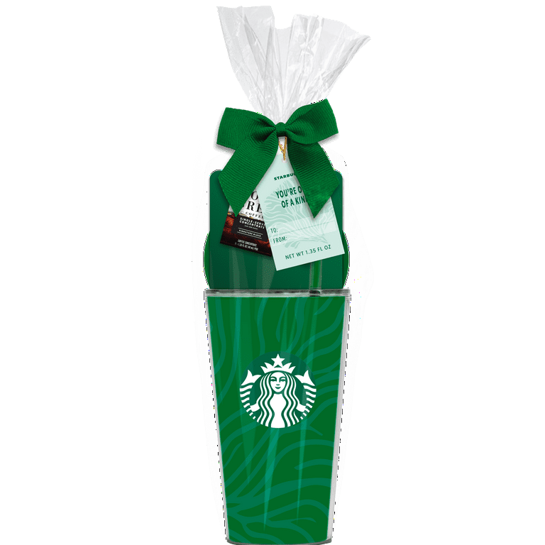 Starbucks Valentine's Day Heart Cold Brew Coffee Tumbler Cup Gift Set  16 oz