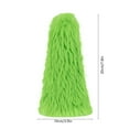 thumbnail image 3 of Sokhug Green Furry Christmas Tree Artificial Tabletop Christmas Tree Plush Table Decorations with Ball, Santa Hat for Indoor Home Kitchen Dining Table Decor, 3 of 7