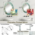 thumbnail image 4 of DESIGN ART Designart "Apple Blossom Monochromatic Elegance XXI" Floral Modern Wall Mirror 20in.x30in., 4 of 4