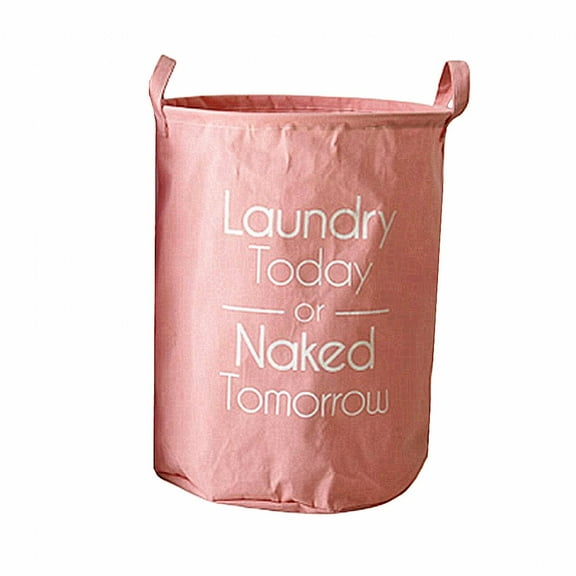 AUQ Dirty Clothes Hamper,Large Capacity Storage Laundry Hamper,Store Large Amounts Dirty Clothes Basket,pink,35*45CM,Canvas PE waterproof layer